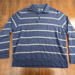 Polo Ralph Lauren Sweater Pull Over Men's XL 1/4 Zip Preppy Nautical